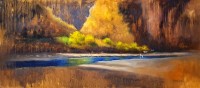 Tahir Bilal Ummi, 24 x 60 Inch, Oil on Canvas, Landscape Painting, AC-TBL-082